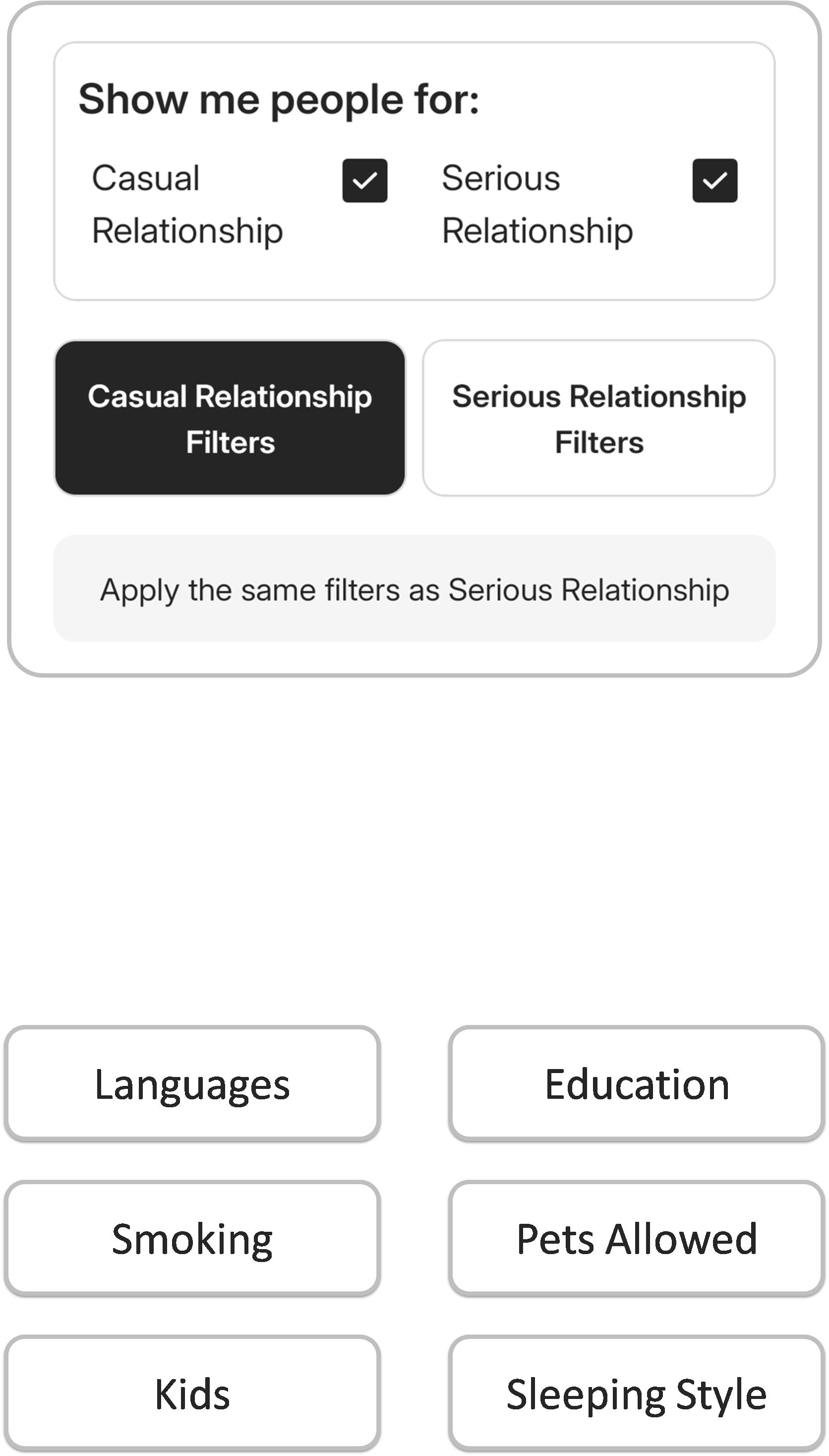 Free Filters UI
